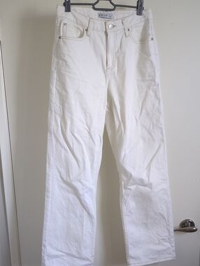 Primark Women's White Straight Jeans